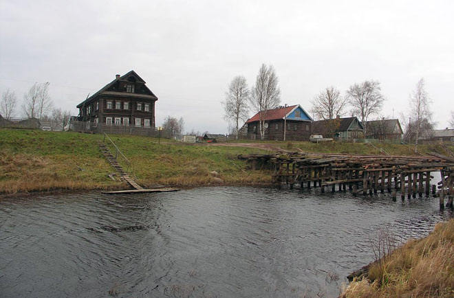 Волховский район, мост, река, деревня