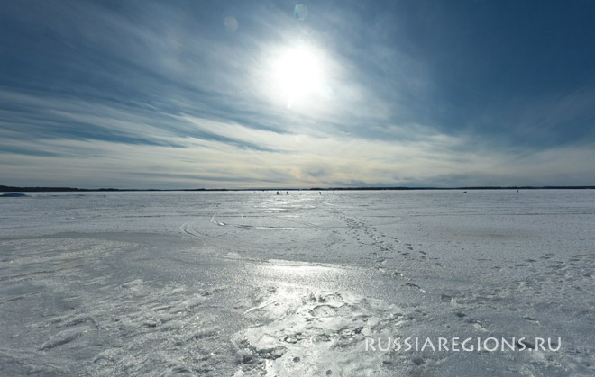 Финский залив зимой, рыбаки, зимняя рыбалка