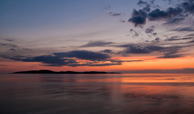 Остров Гогланд, Финский залив, закат