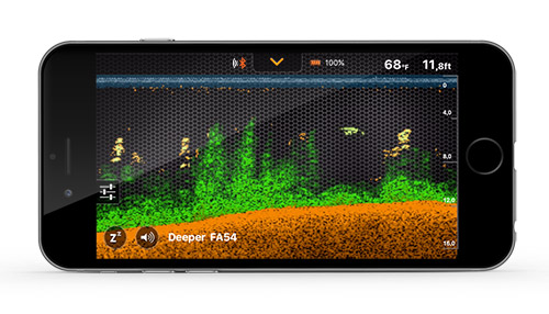 Deeper Smart Fishfinder 3.0 экран приложения смартфон